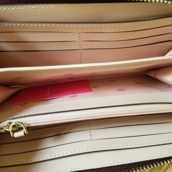 Kate Spade Large Cameron Satchel Wallet Cherrywood - Picture 9 of 13